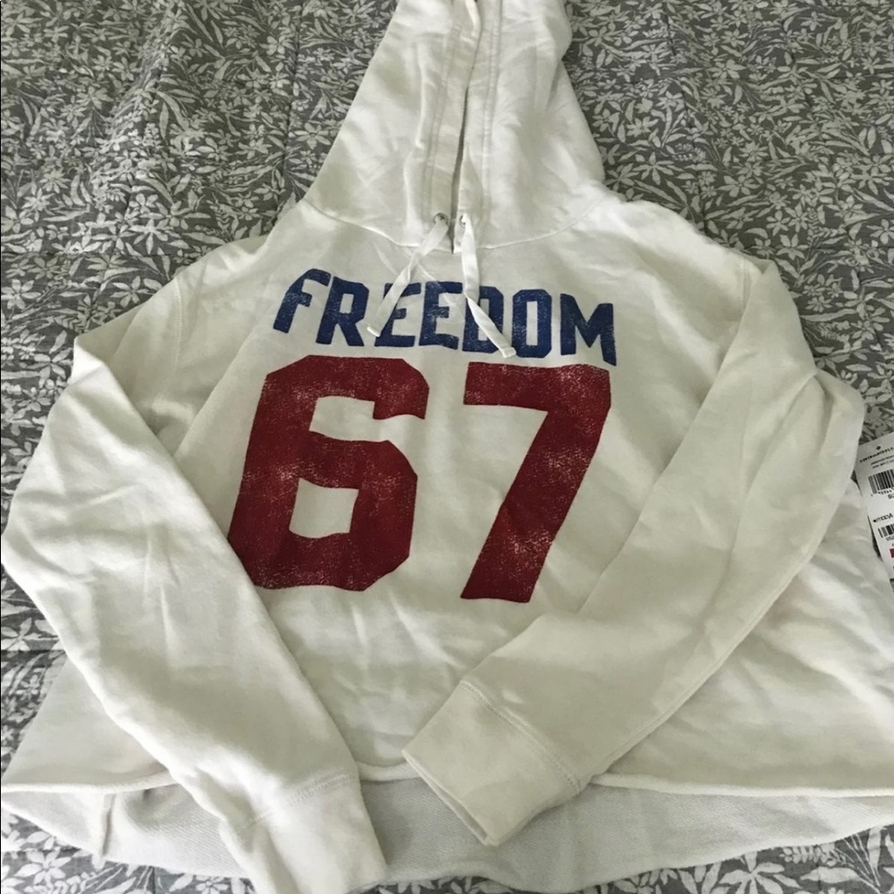 Denim and Supply Cropped Hoodie